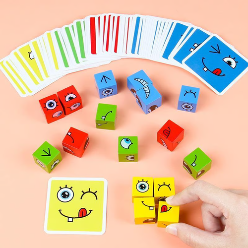 3D Face Changing Jigsaw Puzzle