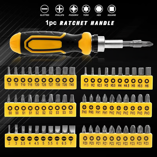 131-Piece Magnetic Screwdriver Set
