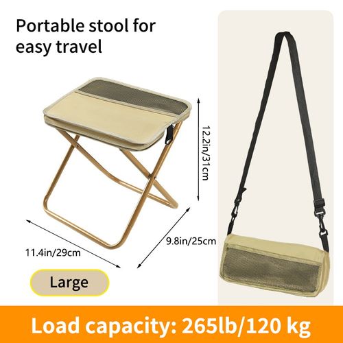 buy one get two🪑Ultra-Light Folding Stool – Supports Up to 265 lbs