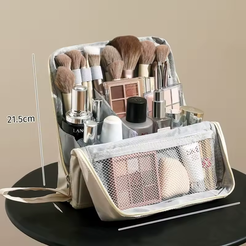 Standing Makeup Bag – Portable, Large Capacity