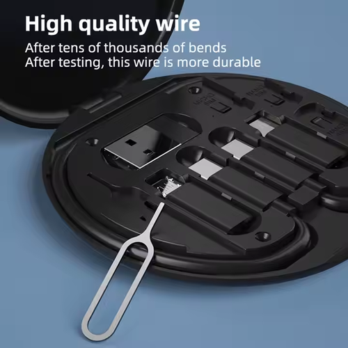 6 In 1 Multiport Multifunction Usb C Charging And Data Cable Kit 60W Fast Charge Phone Adapter Charging Cable Kit For Iphone