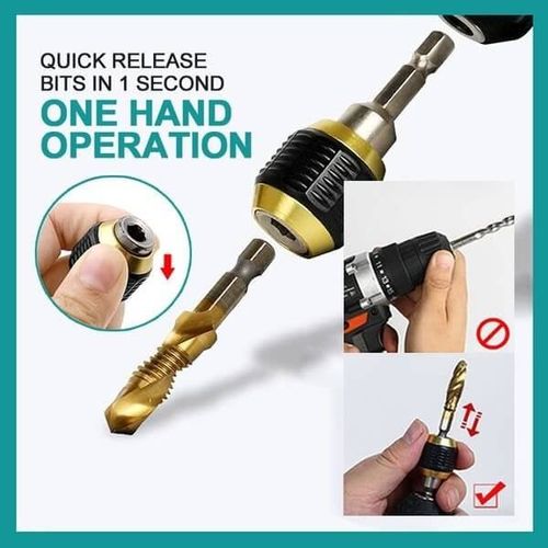 🔥Quick-release Hexagon Drill Bit Coupling-3 PCS