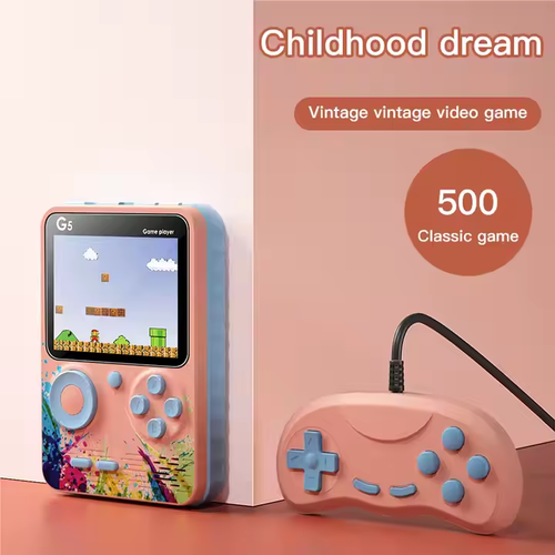 G5 Retro Handheld Game Console with 500 Classic Games 3.0Inch Screen Portable Gamepad