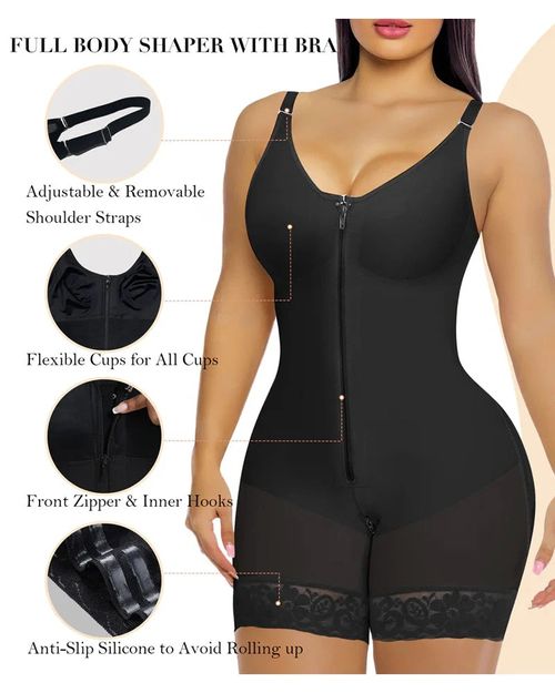 Tummy Control Butt Lifter Shaper with Zipper