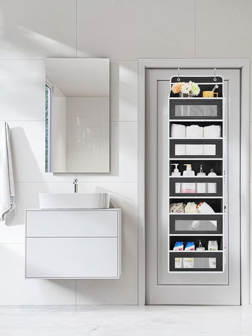 🥼 Over Door Organizer with 5 Large Capacity Pockets✨