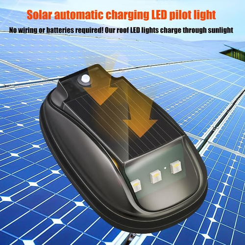 💡Solar Car Roof RGB Strobe Light（4 pack with remote control）
