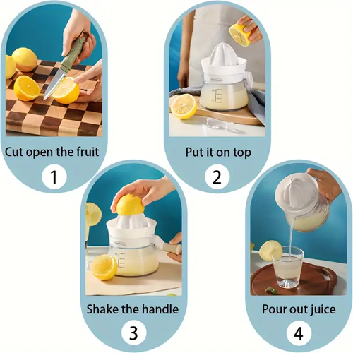 Hot Selling ABS Orange Lemon Squeezer Fruit Pomace Separator Citrus Juicer Squeezer Manual Fruit Juicer