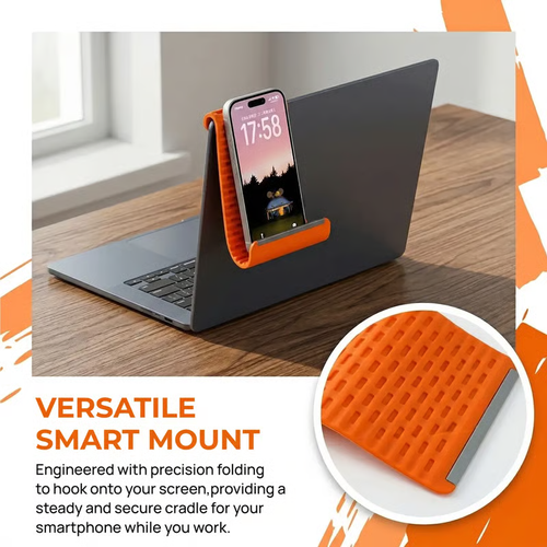 Flexible Silicone Aluminum Phone Stand, Bendable Rollable Foldable Design