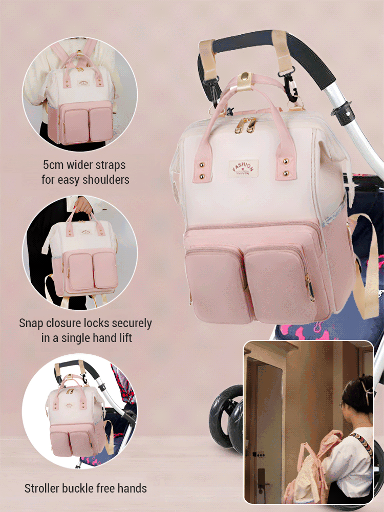 Large capacity backpack mommy bag