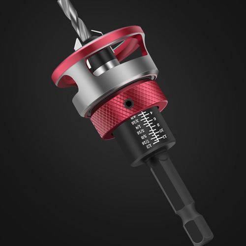 🔥4PCS Wood Countersink Drill Bit Set with Depth Stop