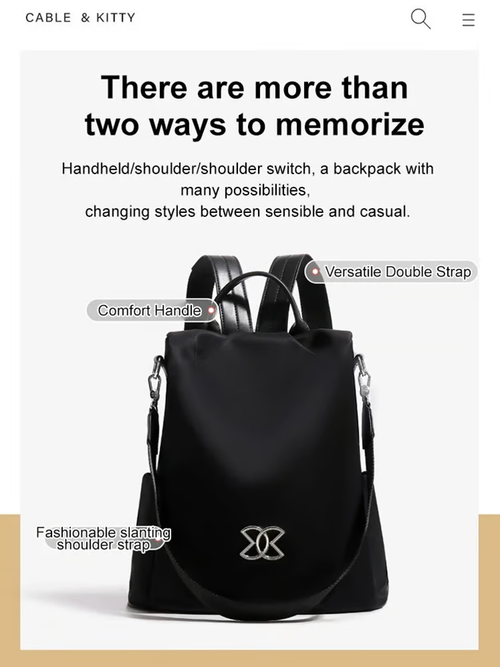 🔥🔥🔥Anti-Theft Large Capacity Backpack  Color：Brown