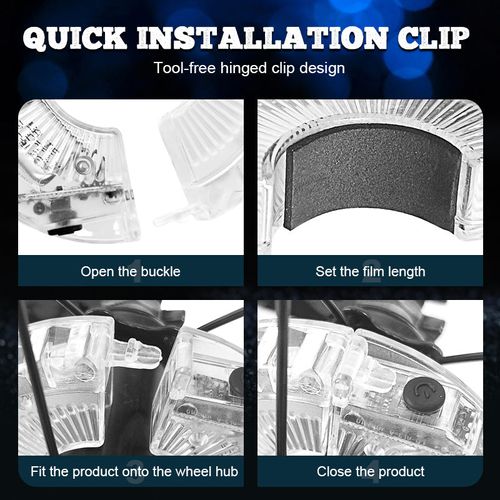 🚴 Colorful bicycle rim lights — For cool nights & more safety 🎉💡