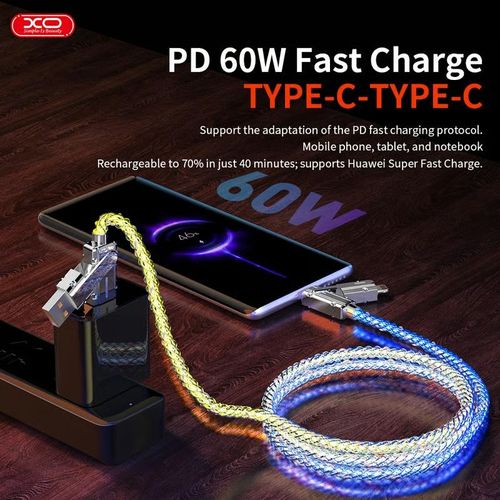 🎁Four-in-One 100W Colorful lights Data Cable