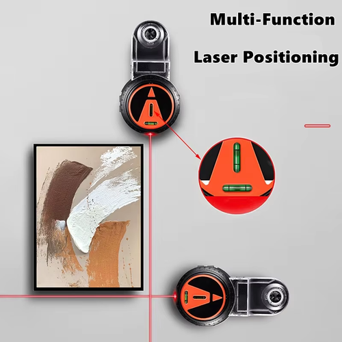 2 in 1 Drill Dust Collector & Laser Level 360° Rotatable Drilling Dust Collector
