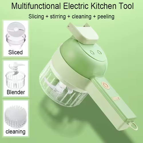 💥4-in-1 hand-held electric vegetable chopper