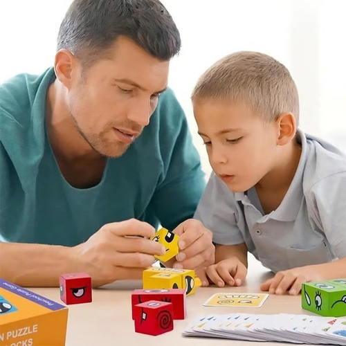 3D Face Changing Jigsaw Puzzle