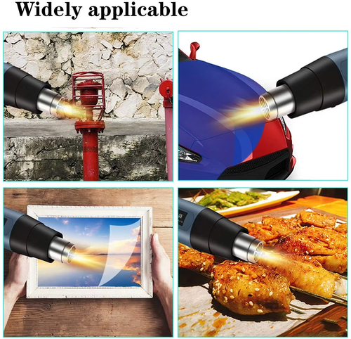 2000W Electric Heat Gun With LCD Display Adjustable Temperature Hair Dryer Tools For Soldering Thermal Blower Shrink Wrapping
