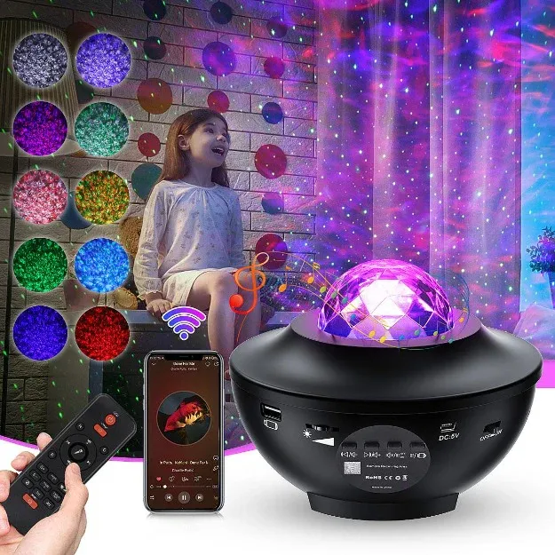 360° Rotating Starry Sky Projection Bluetooth Speaker
