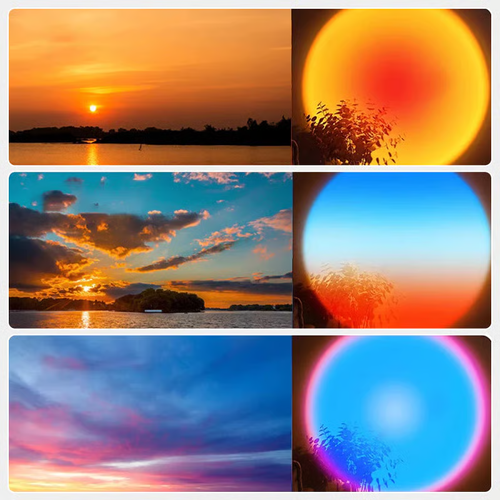 LED Sunset Projection Lamp
