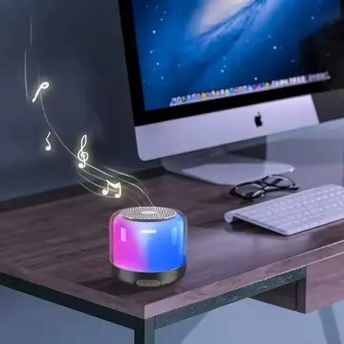 Wireless Bluetooth Speaker Trendy Music Bedside Lamp Dimmable Warm White Light &RGB Color Changing