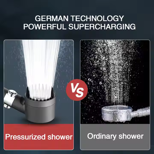 4 Modes Adjustable Shower Set 4 in 1 Massage Shower High Pressure Water Saving Handheld Shower Head