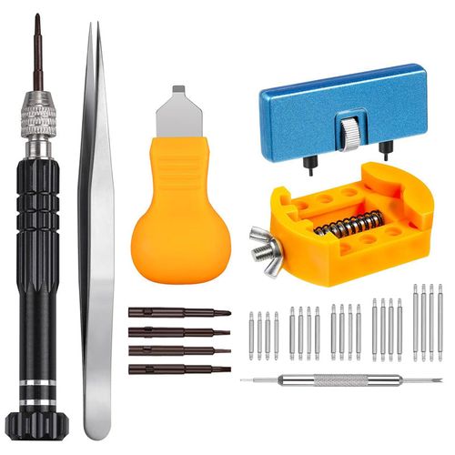 Professional Watch Repair Tool Kit – All-in-One, Precision Stainless Steel Tools for Battery & Band Fixes