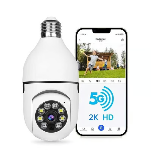 Light Bulb Security Camera,5G&2.4GHz WiFi 📶Security Cameras,Wireless Outdoor Motion Detection and Alarm 🚨