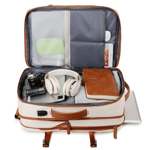Large Capacity Luxury Commuter Backpack with USB Type-C Charging Port