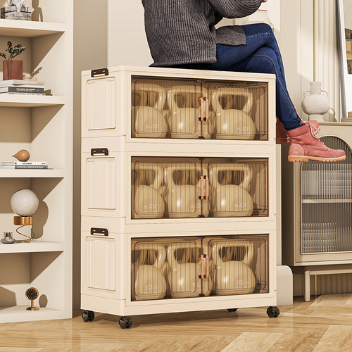 Stackable storage lockers - 4 layers