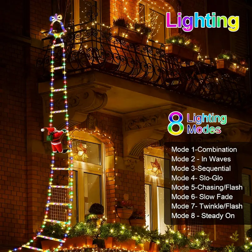 🎄2025 Christmas Sales🎅2025 Christmas Santa Climbing Stairs Light