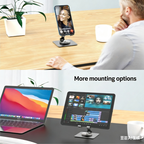 New high-quality foldable 360-degree rotating mobile phone stand and aluminum tablet stand🔍