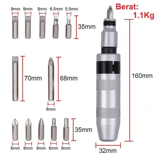 🔧 13PCS Heavy-Duty Impact Driver Set