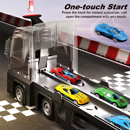 Foldable Track Alloy Transforming Carrier Truck Toy