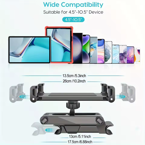 Car Backrest Cell Phone Tablet Holder