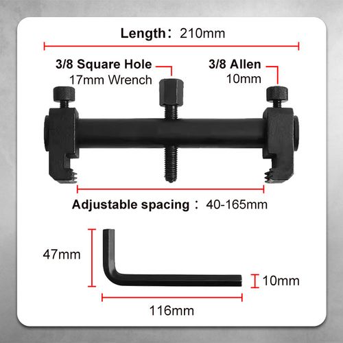 🔧Heavy-Duty Adjustable Crankshaft Pulley Removal Tool｜Universal Automotive Engine Puller ✨