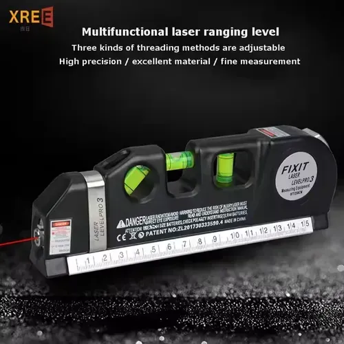 Multifunctional 4-in-1 infrared laser level 2.5m tape measure electronic laser level