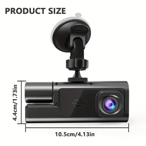 Dual-recording dashcam 1080p