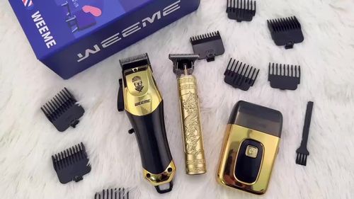 3Pcs Wireless Men's Hair Clipper & Beard Trimmer Set