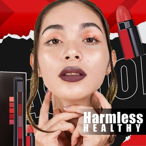 Buy 1 get 1 free💄Multicolor Combination 5 in 1 Matte Lipstick