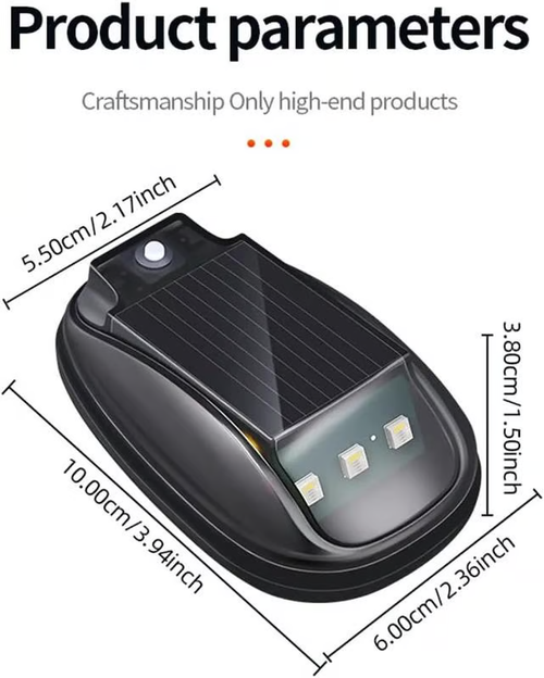 💡Solar Car Roof RGB Strobe Light（4 pack with remote control）
