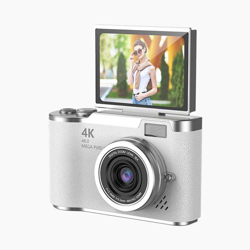 4K Touch Screen Camera – Share Your Favorite Moments ✨📱Color:White