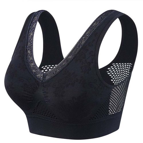 Seamless lace bra with high support for women