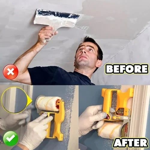 🔥Clean Cut Paint Edger Trimming Roller Brush
