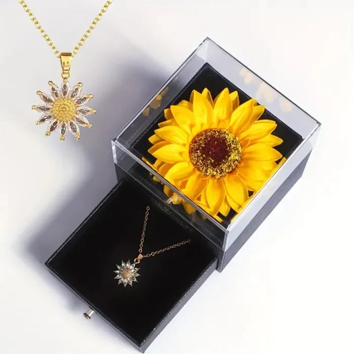 Sunflower Necklace Gift Box💖🎁