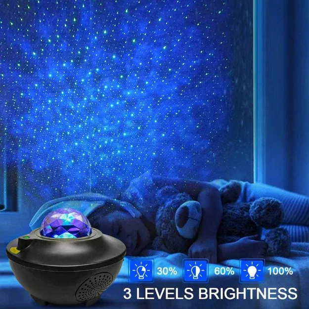 360° Rotating Starry Sky Projection Bluetooth Speaker