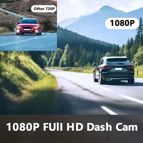 Dual-recording dashcam 1080p