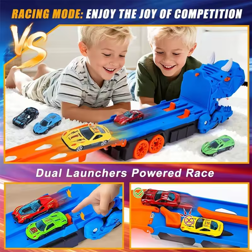 🦖 Dinosaur Transport Truck Toy for Toddlers