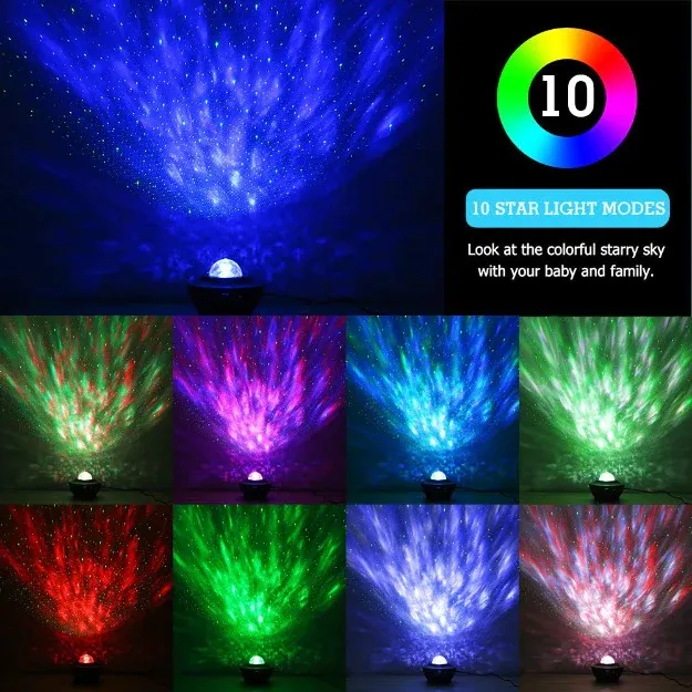 360° Rotating Starry Sky Projection Bluetooth Speaker
