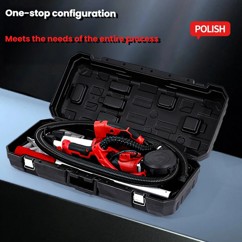 1550W 225mm Foldable Drywall Sander with LED Light Strip and Self-priming Putty Powder for Dust-Free Wall Surfaces