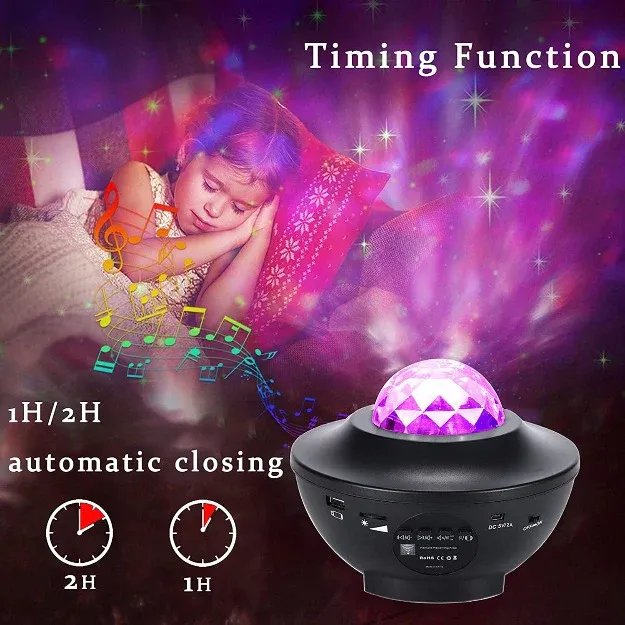360° Rotating Starry Sky Projection Bluetooth Speaker